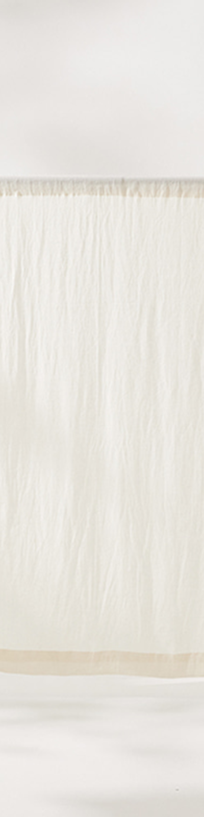 Soft Linen Single Curtain - Cream