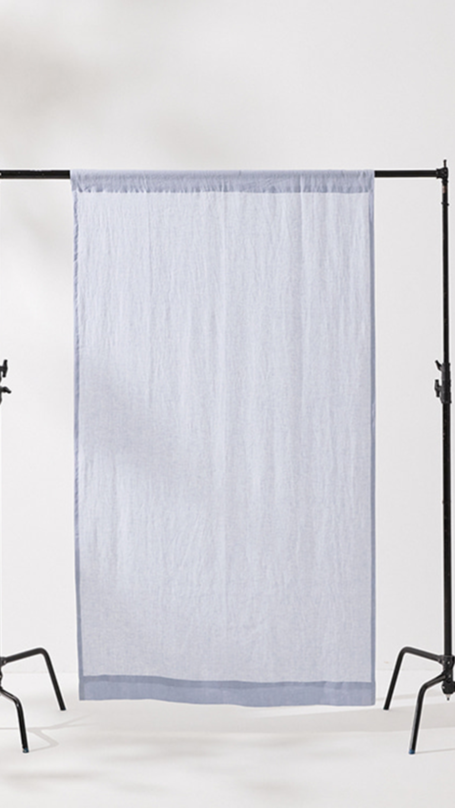 Soft Linen Single Curtain - Ice Blue