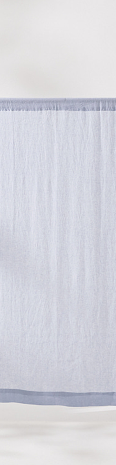 Soft Linen Single Curtain - Ice Blue