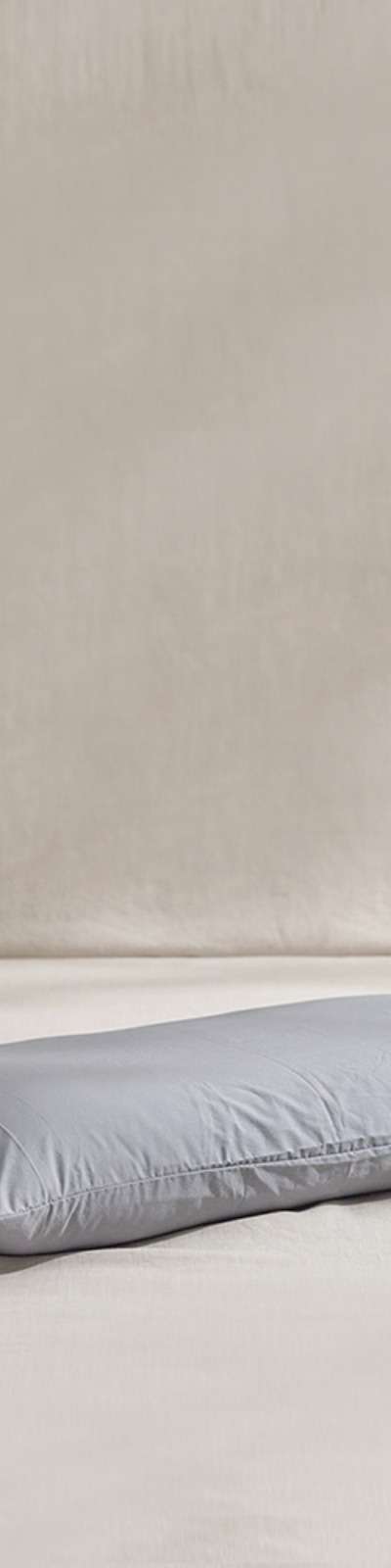 Wide Silky Cotton 100 Count Pillowcase - Gray Ocean Blue