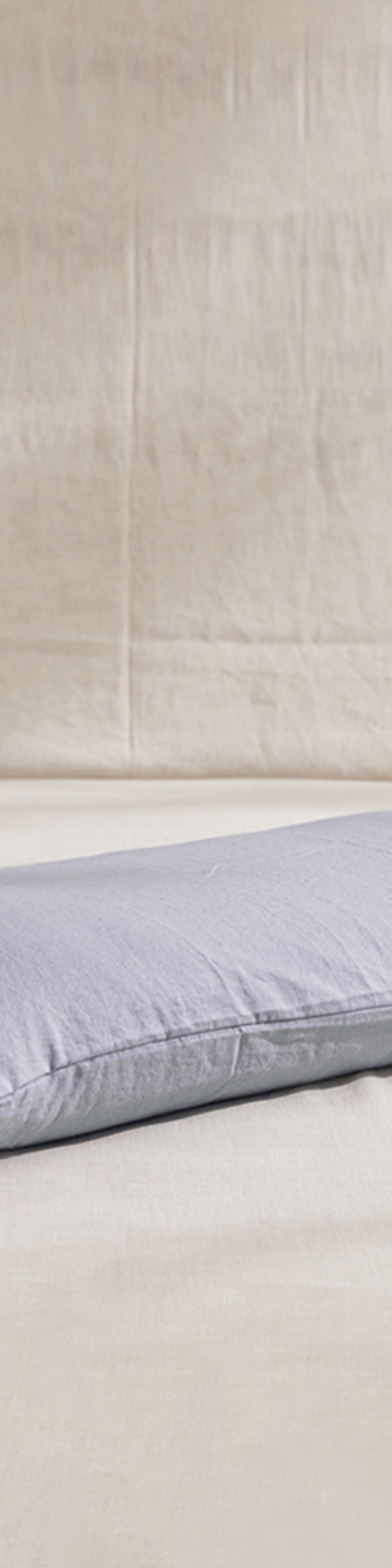 Wide Premium Linen Pillowcase - Sky Blue