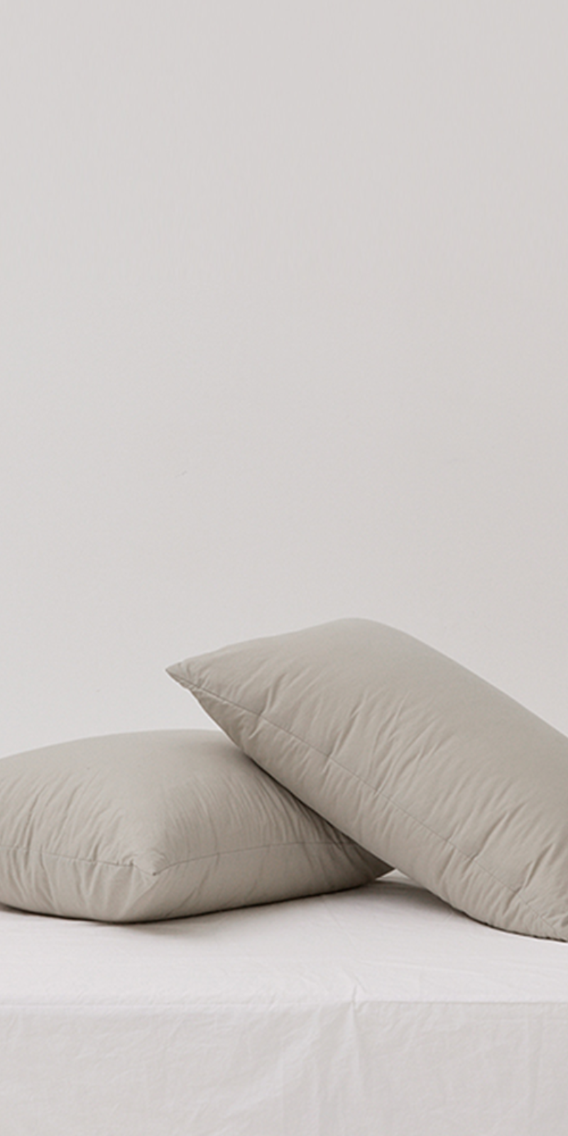 Silky Cotton 60-Count Pillowcase - Mint Gray