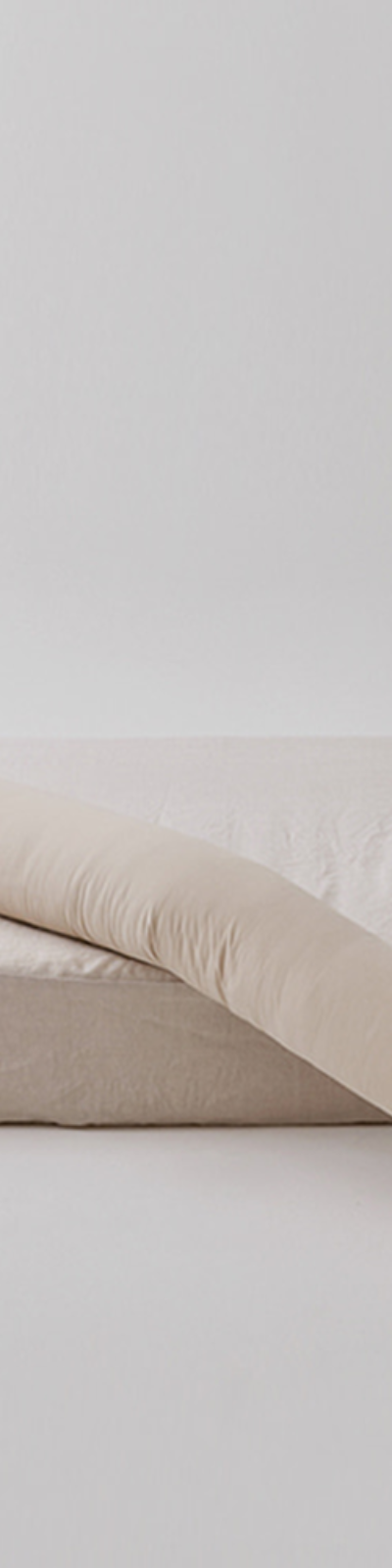 Dust-Free 60s Count Long Cylindrical Cushion Cover - Cream Sand