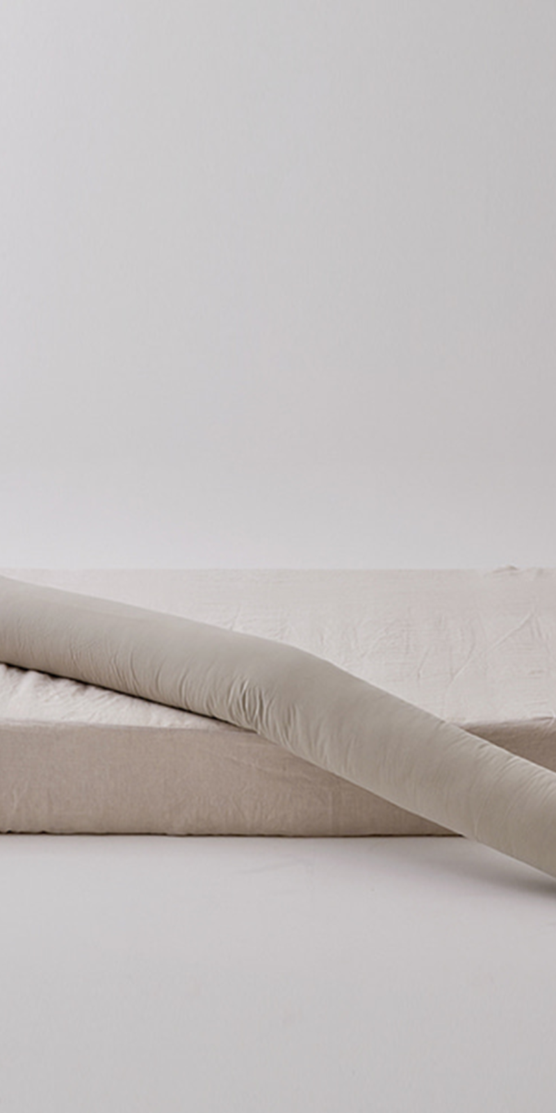 Dust-Free 60-Count Long Cylindrical Cushion Cover - Mint Gray