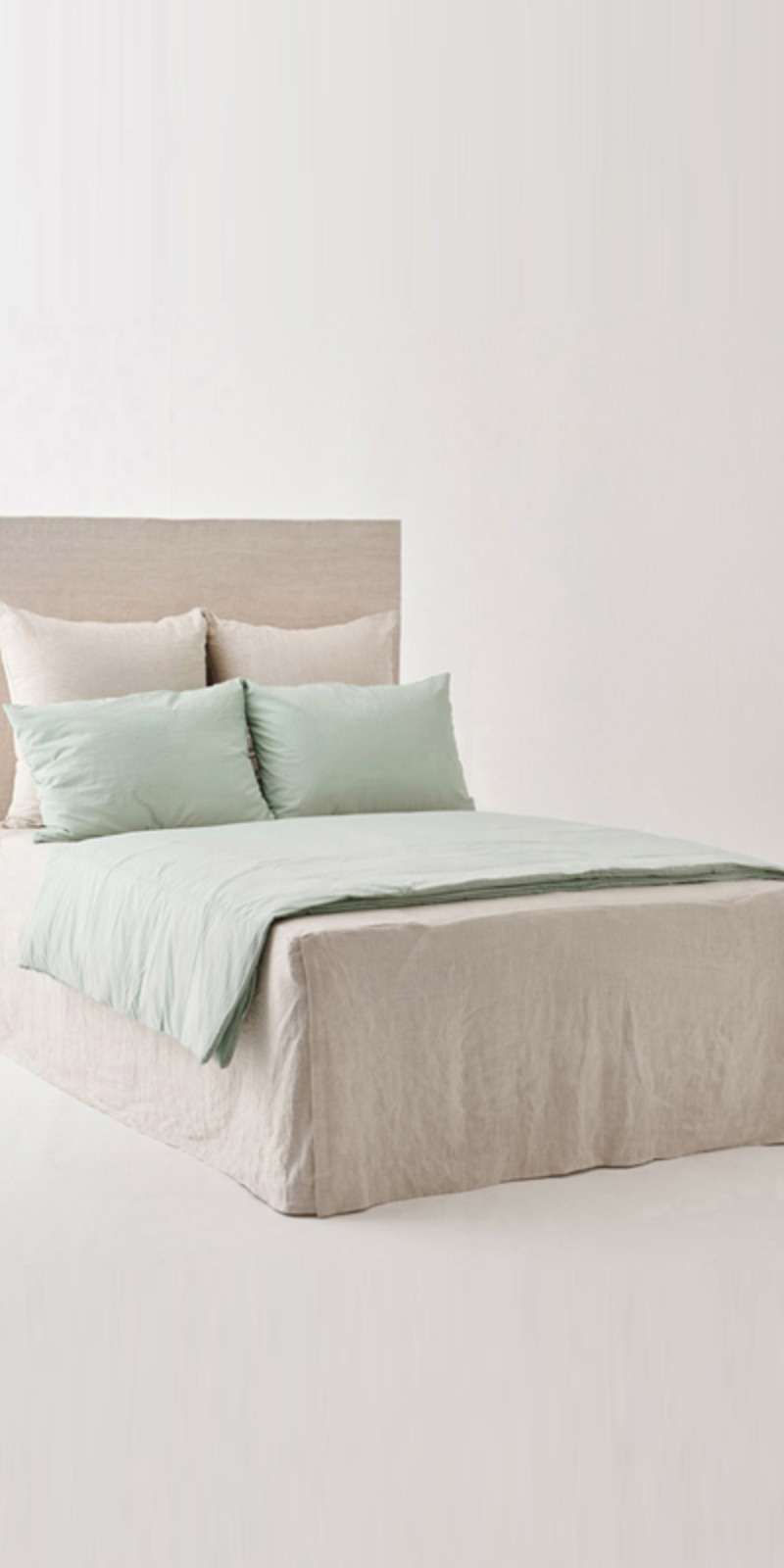 Silky Cotton 100 Thread Count Bedding Set - Mint