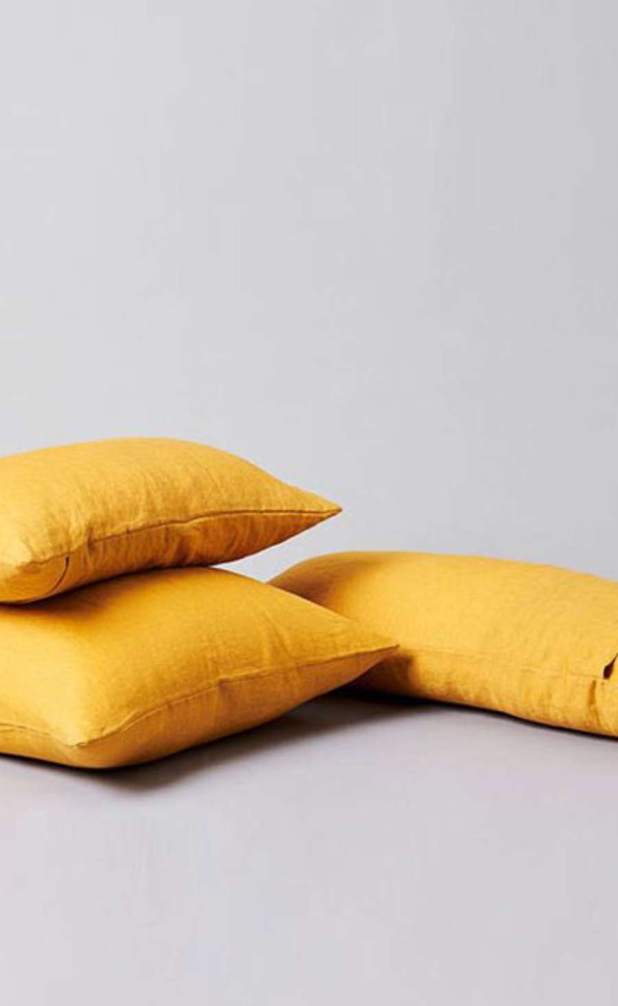 Premium Linen Cushion Cover - Mustard