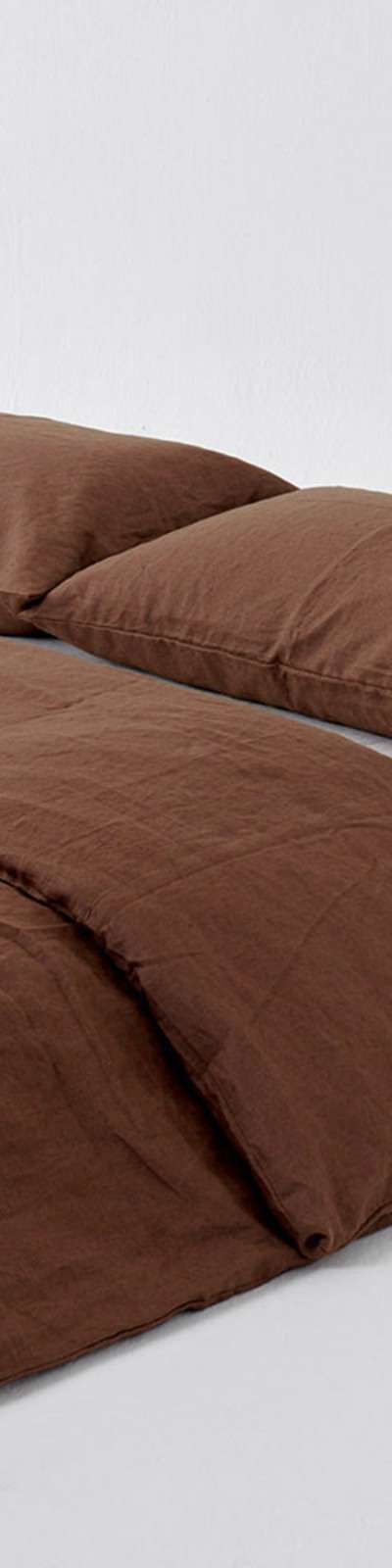 Premium Linen Bedding Set - Brown
