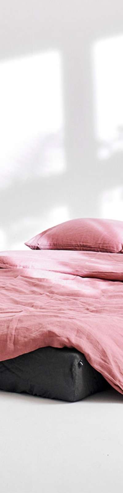 Premium Linen Bedding Set - Toned Down Rose Pink