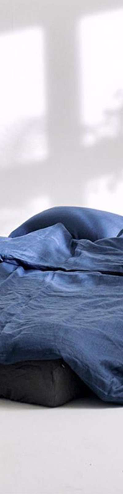 Premium Linen Bedding Set - Midnight Navy