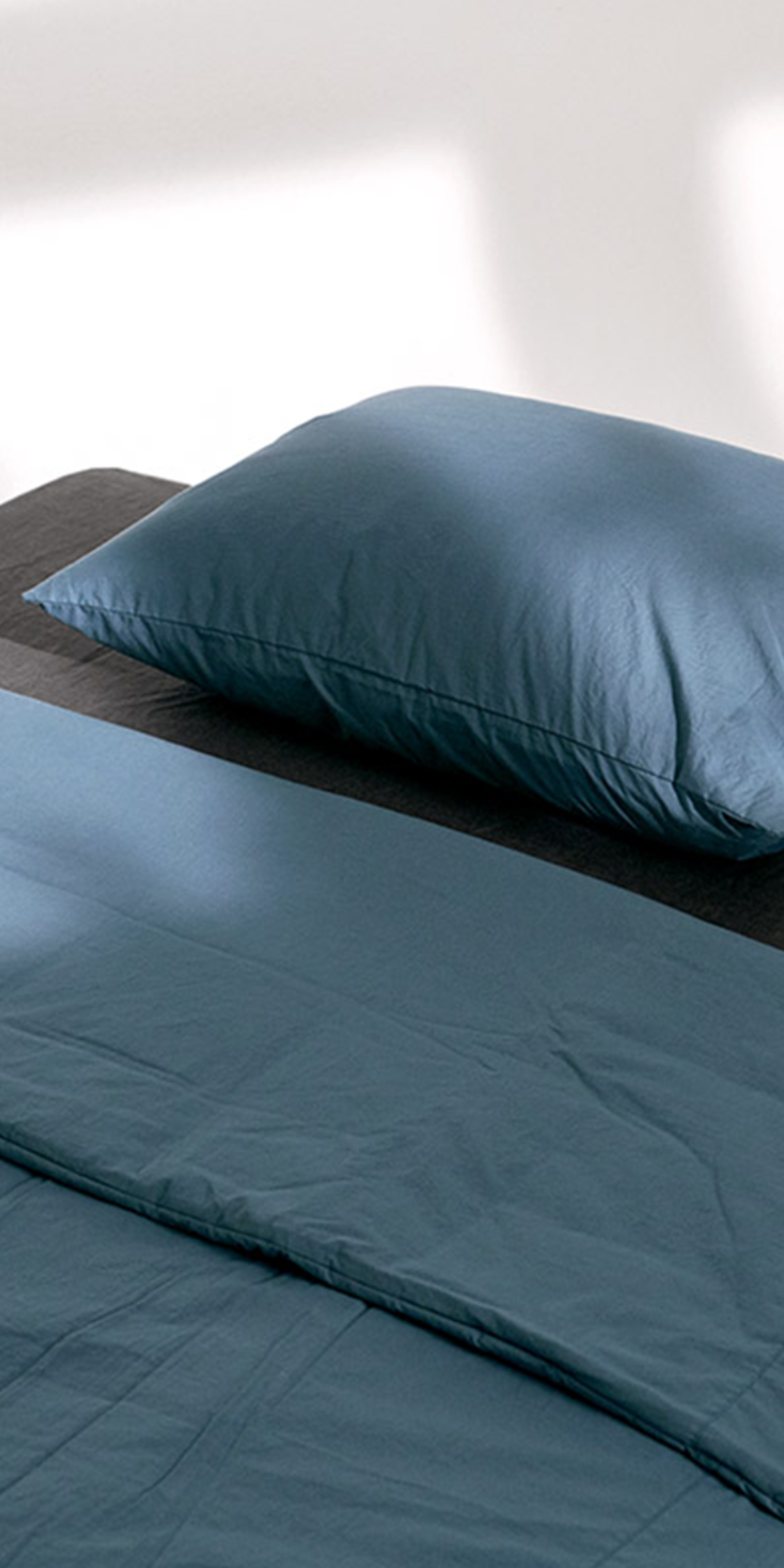 Silky Cotton 100-Count Bedding Set_Teal Blue