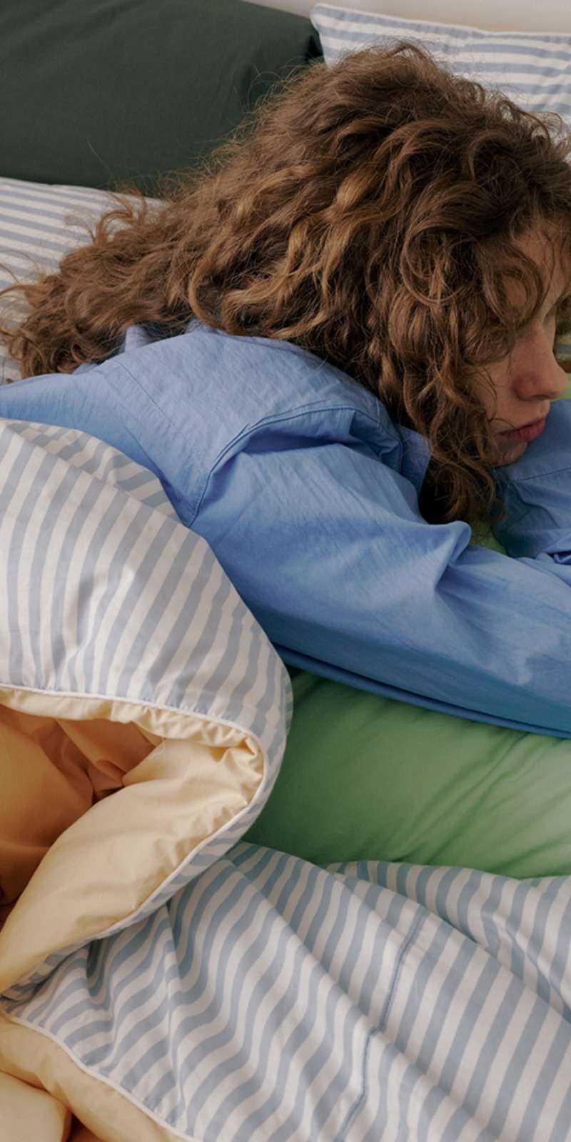 Powder Comforter Soft Stripe (2 Colors)