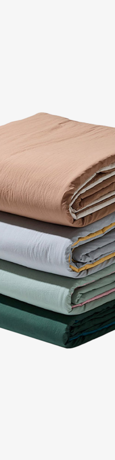 OneSlip 100-Count Two-Tone Quilt Cover (4 COLORS)