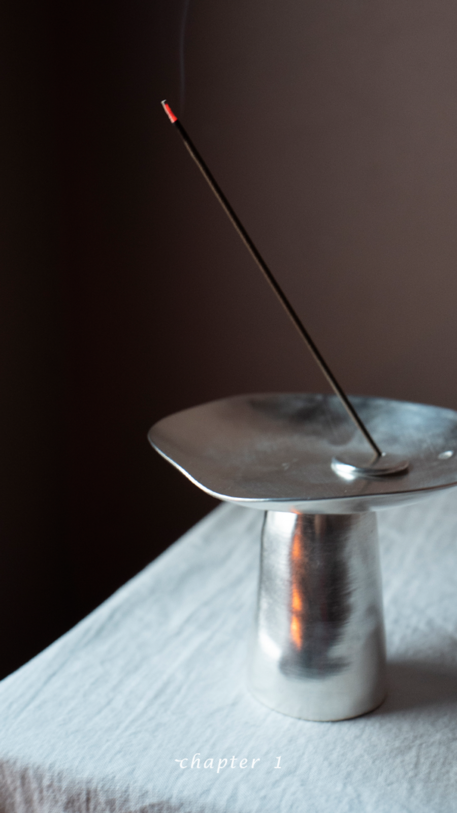 Silver Moon Incense Holder (Made to Order - 3 Months)