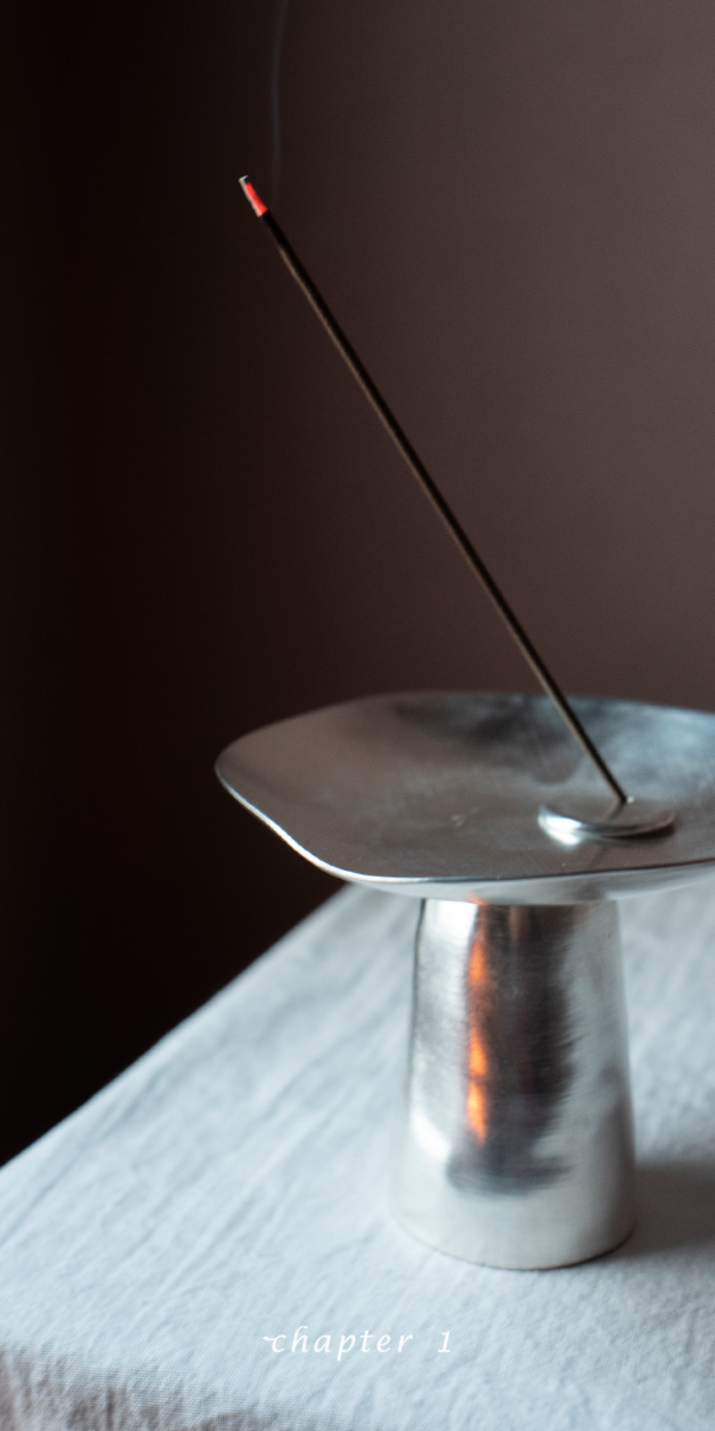 Silver Moon Incense Holder (Made to Order - 3 Months)