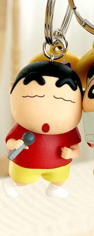 クレヨンしんちゃん しんちゃんの一日 フィギュアキーリング（歌唱王）