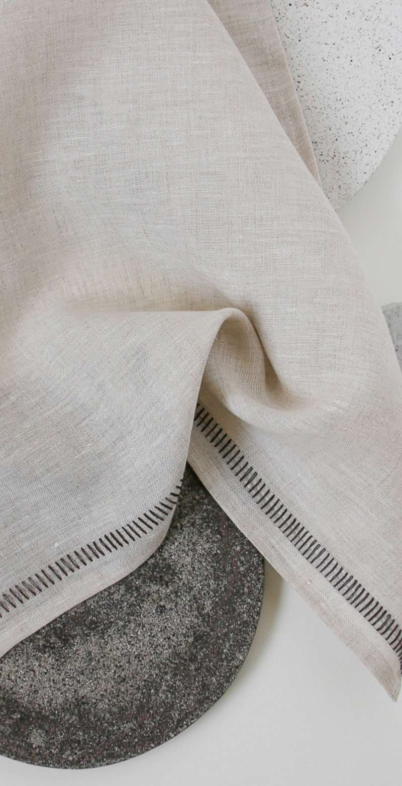Napkin Set Ivory Stitch (2 Pieces)