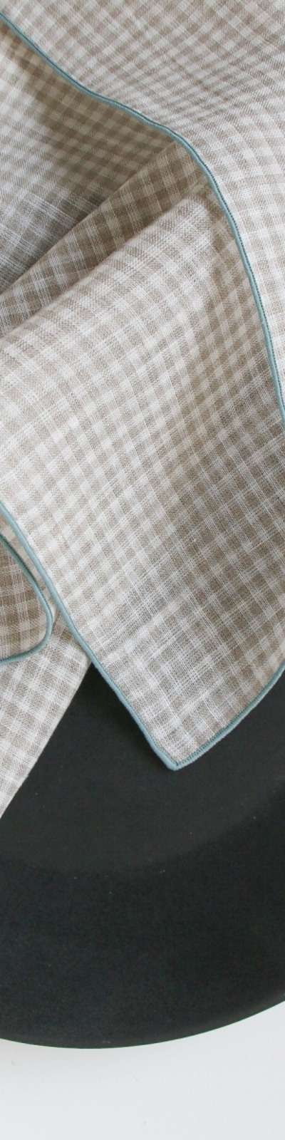 Napkin Set Ivory Check (2 pieces)