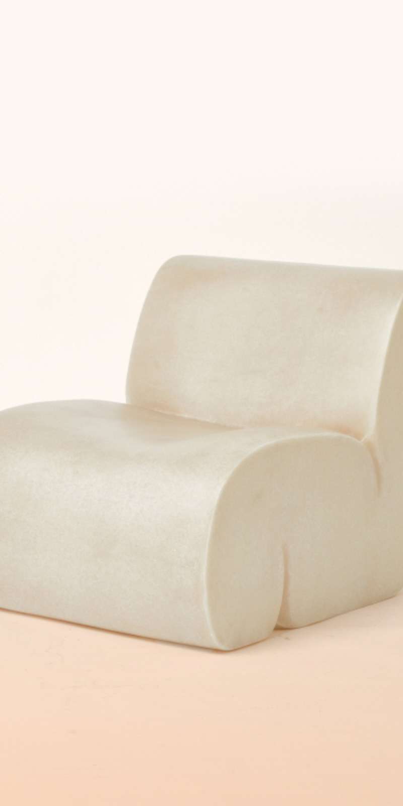 [October 2026 Stock] Curl-Up Lounge Chair - White