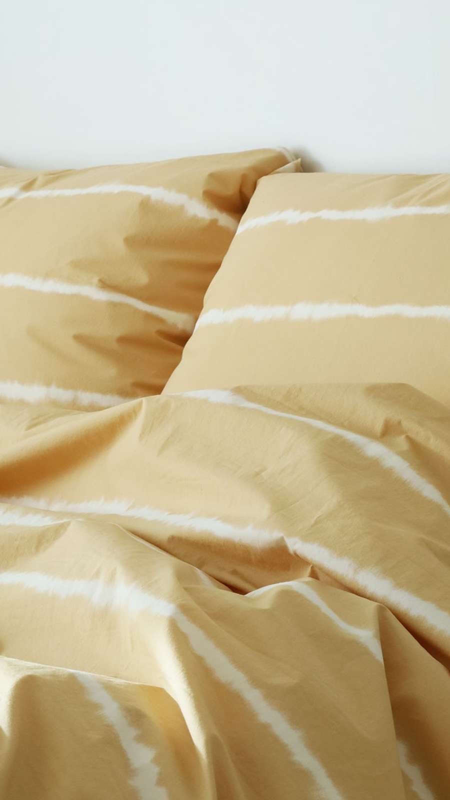 Mon Stripe Bedding - Yellow Ocher