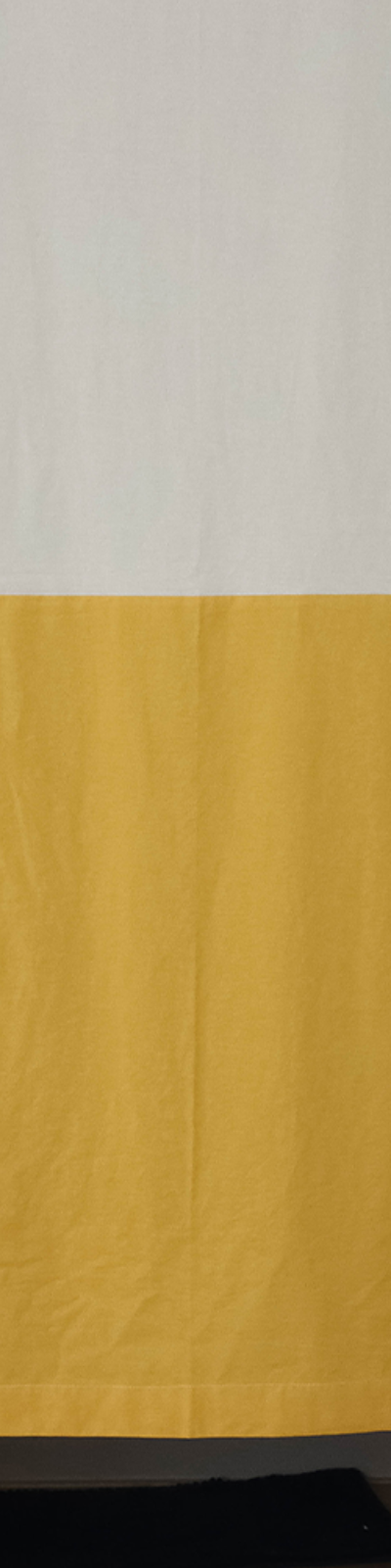 Half and Half Curtain - Oatmeal + Mustard