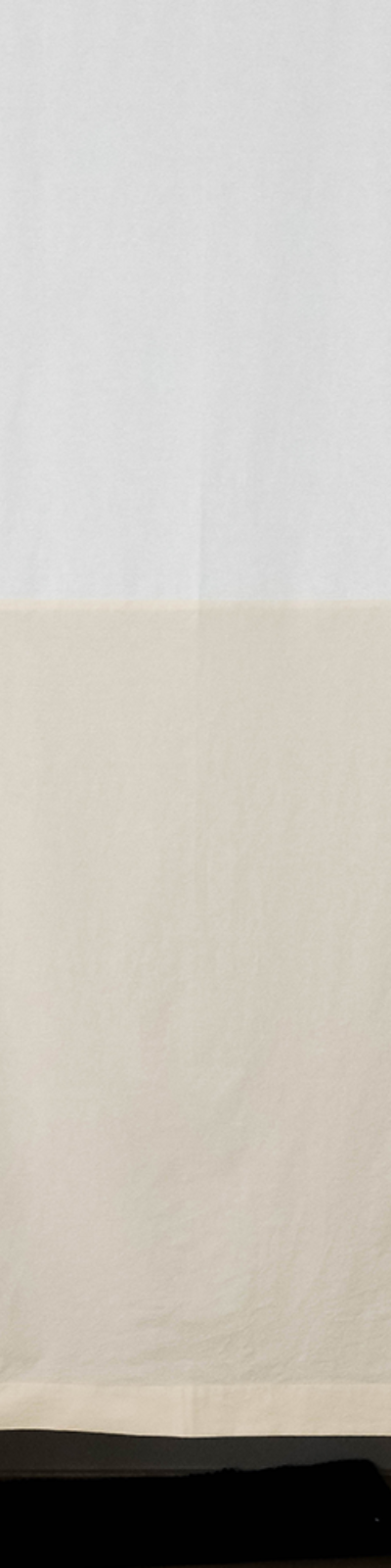 Half and Half Curtain - Cream White + Oatmeal