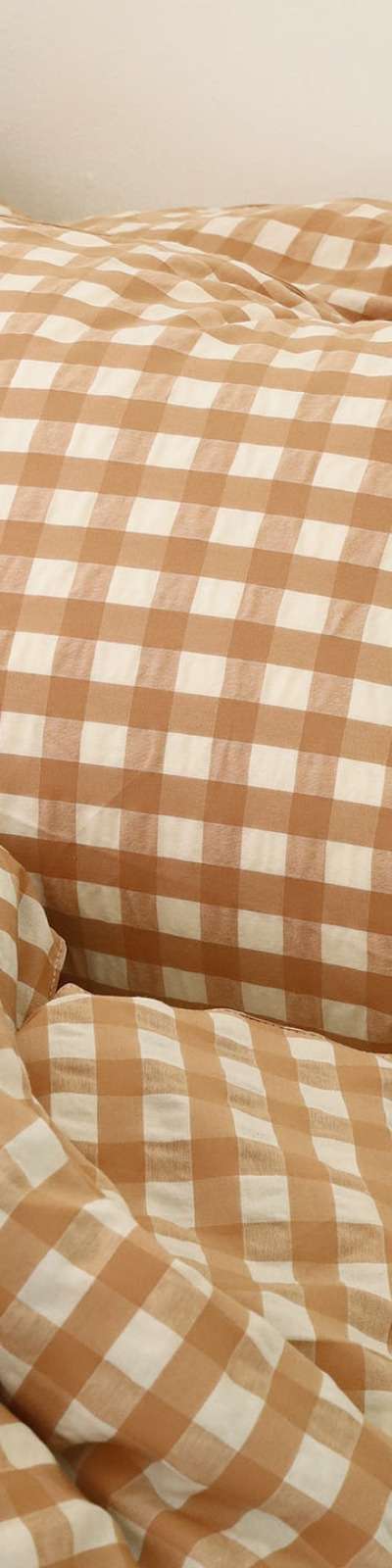 Simply Check Seersucker Bedding Set - Oren Beige