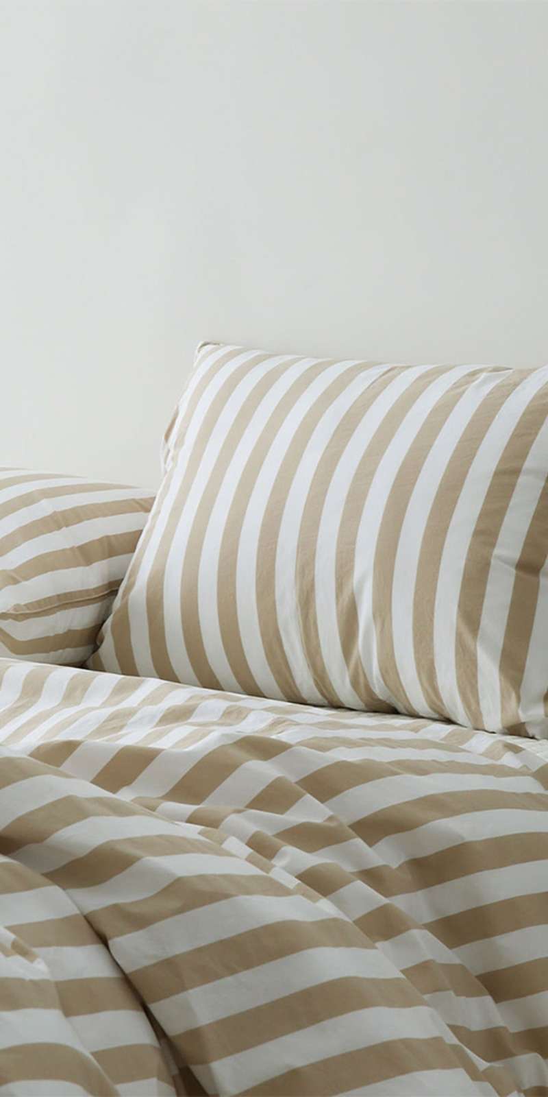 Le Mare Stripe Bedding - Beige