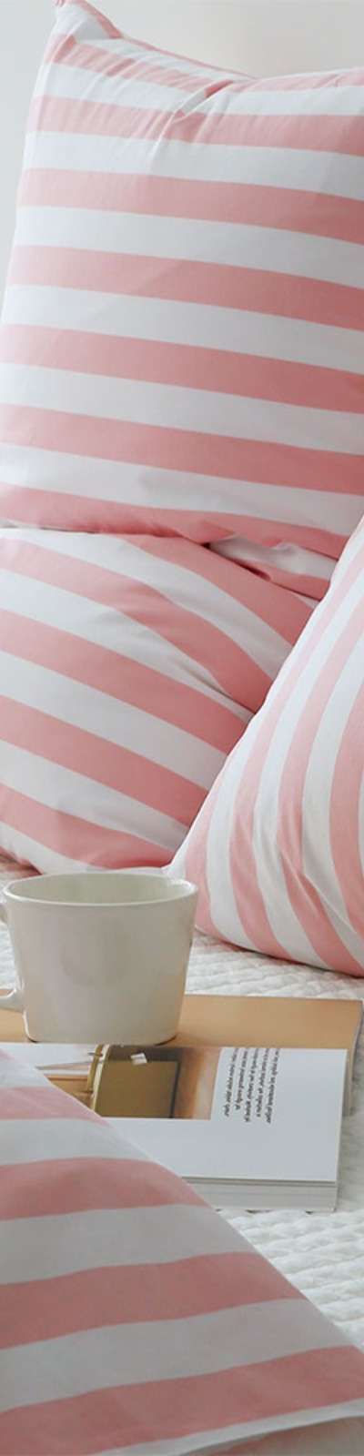 Le Mare Stripe Bedding - Pink