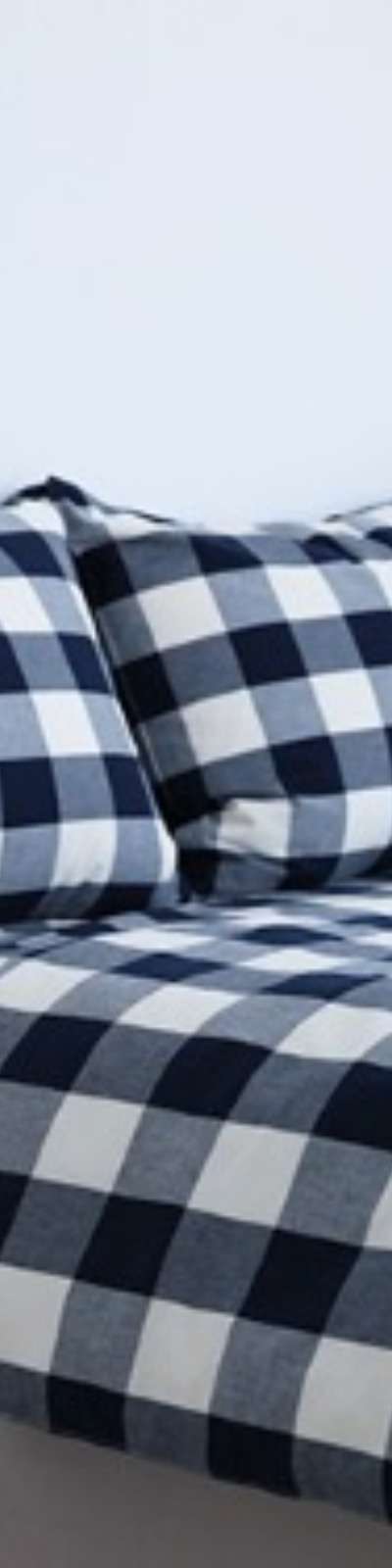 Downy Check Bedding - Navy