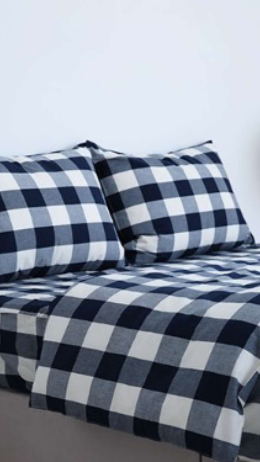 Downy Check Bedding - Navy