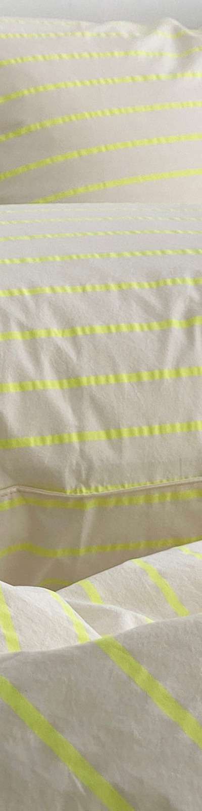 Neon Stripe Bedding - Neon Yellow