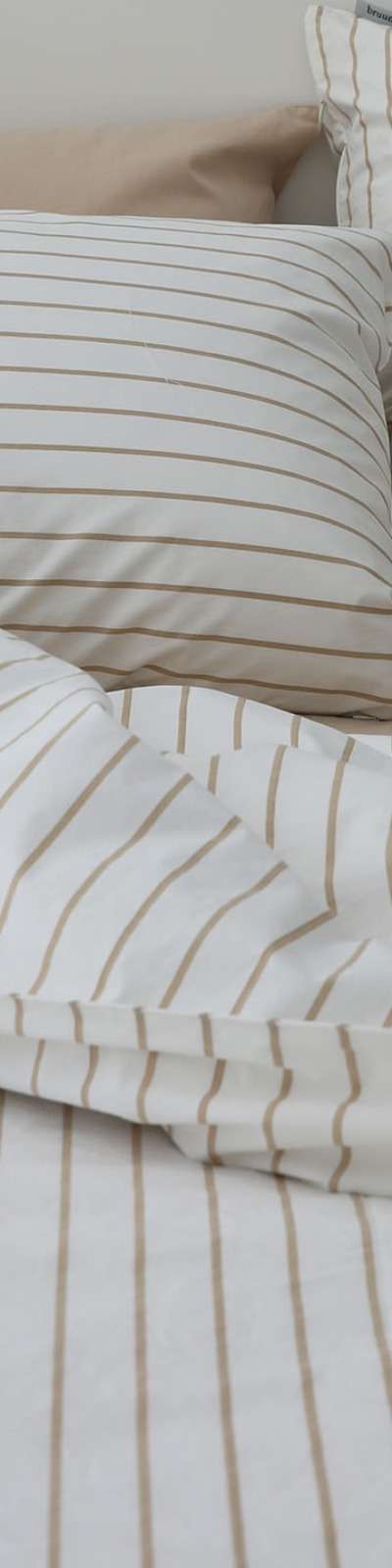 Neo Stripe Bedding - Beige