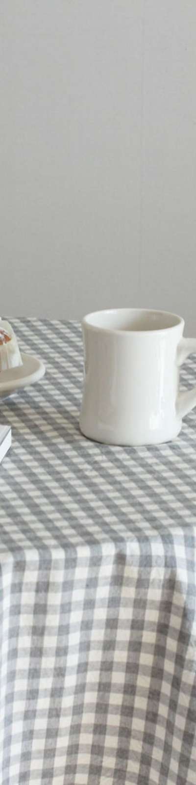 Bruni Check Table Cover (Gray)