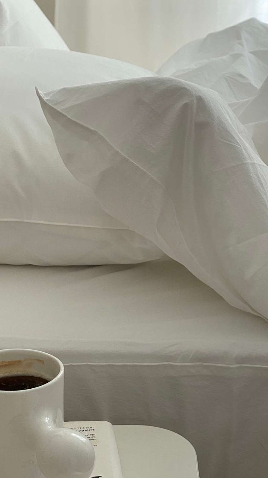 80-Thread Count High-Density Bio-Washed Bedding Set - White