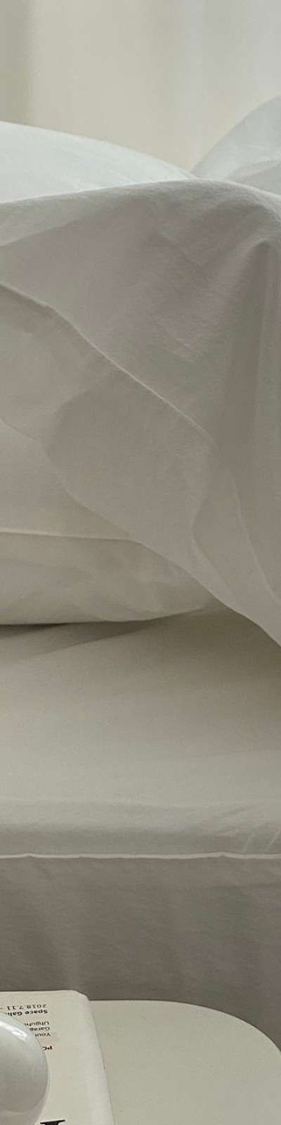 80-Thread Count High-Density Bio-Washed Bedding Set - White