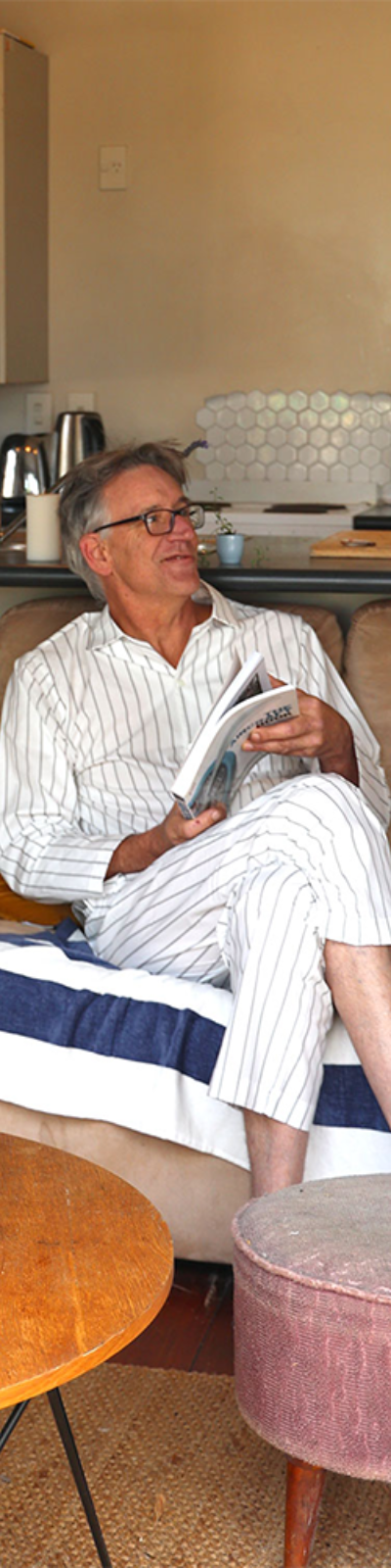 Pajama Set - Stripe White