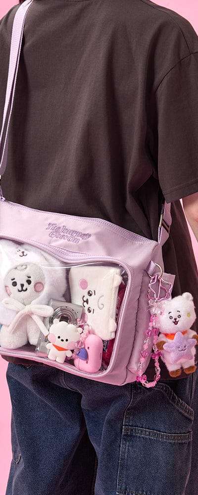 BT21 ザ ジャーニー クリア ポケット マルチ クロスバッグ