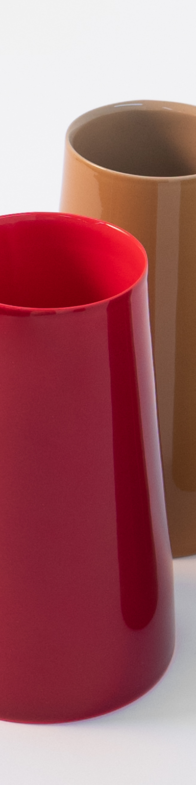 Bicolor Vase - Red