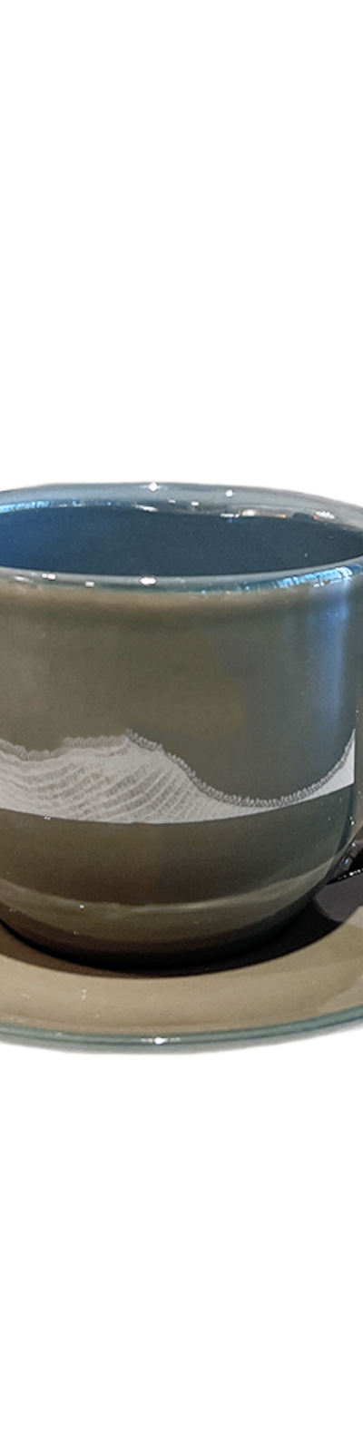 Bicolor Cappuccino Set - Olive Green
