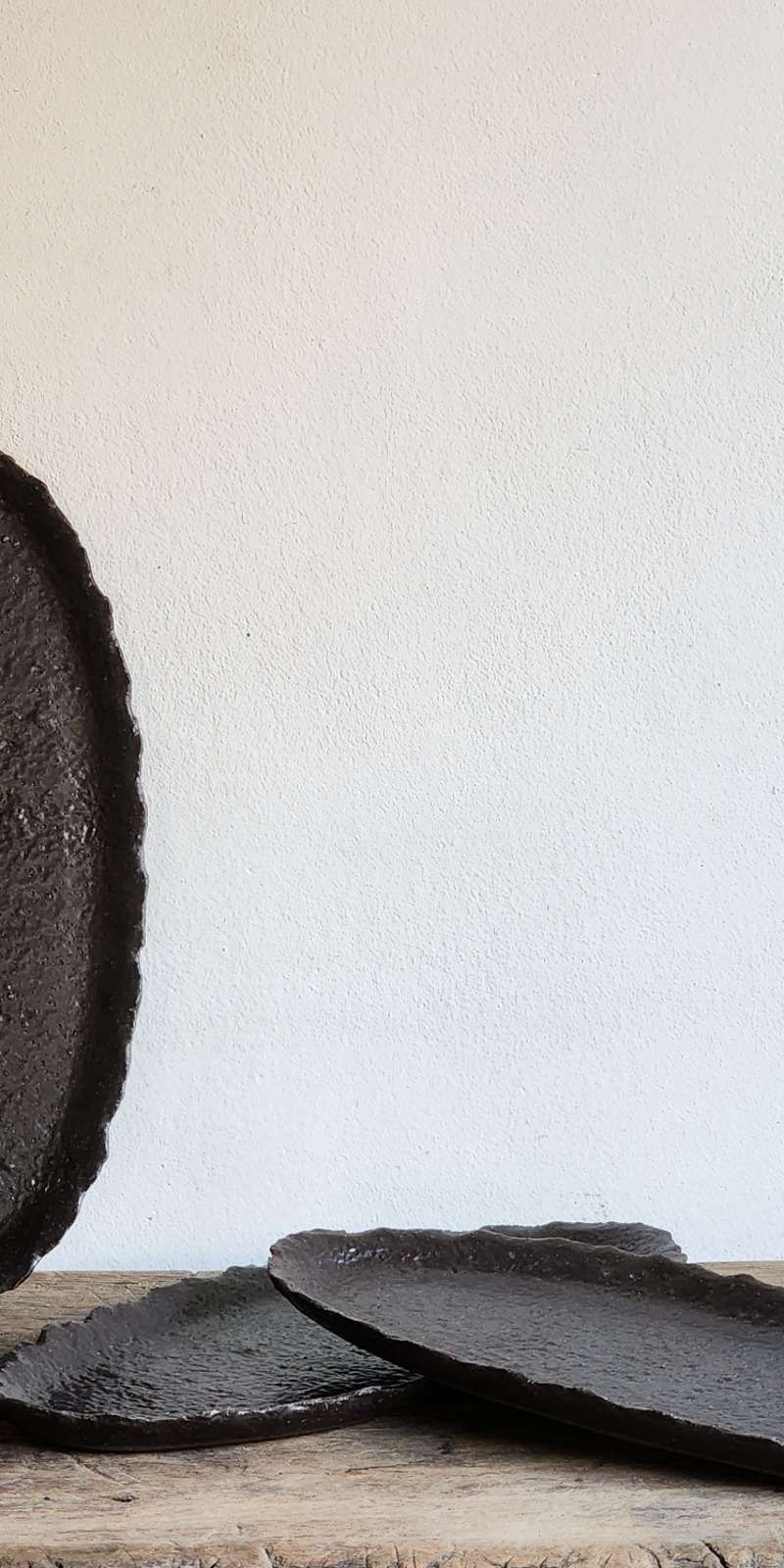 Black Stone Oval Plate (4 SIZE)