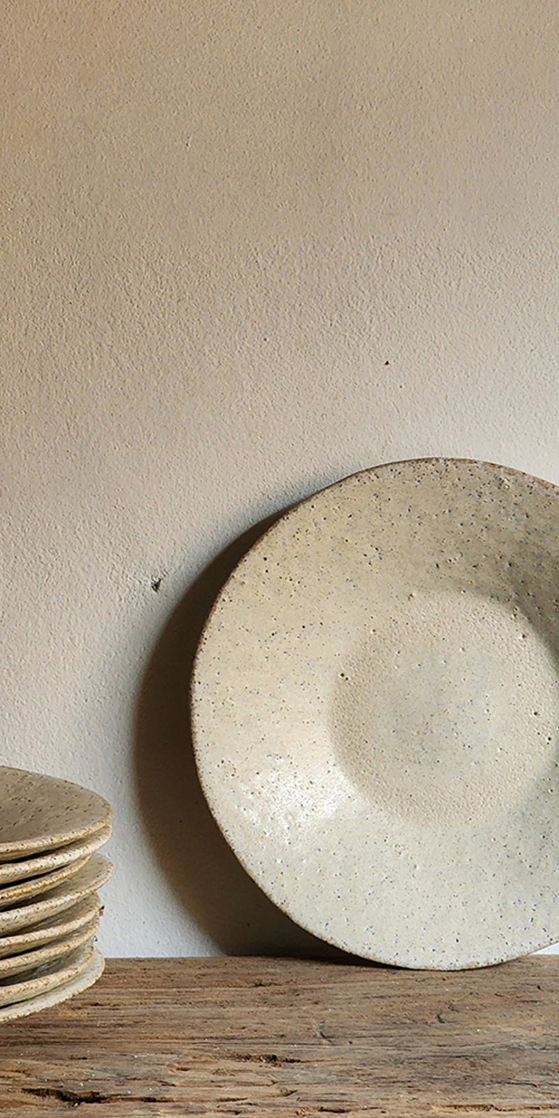 White Stone Deep Plate