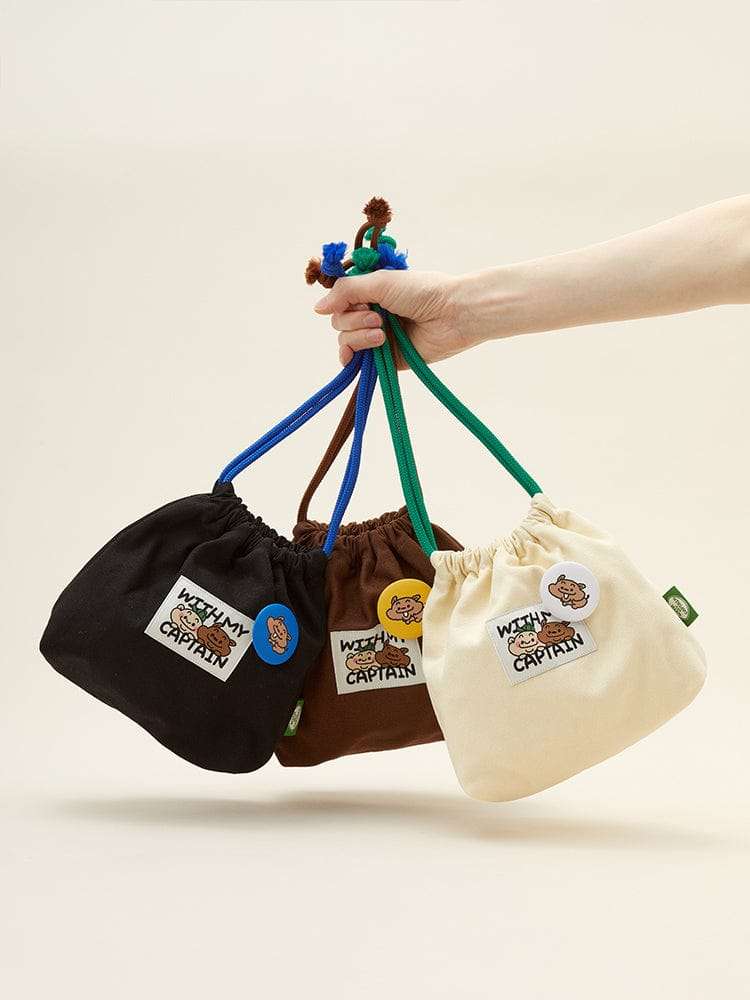 With My Captain String Pouch