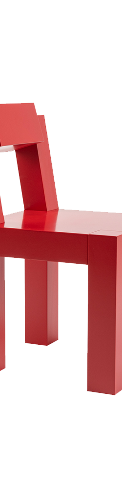 Block Chair - Burgundy