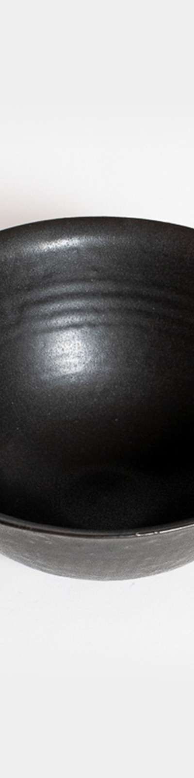 Black Glaze Rice Bowl by Lee Song-am