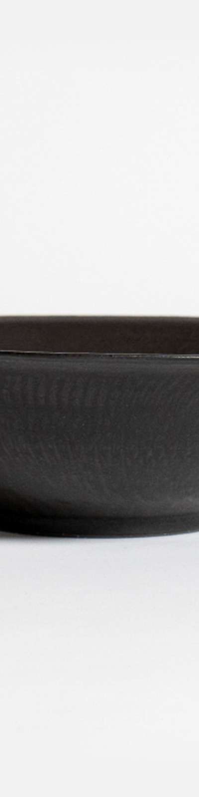 Black Glaze Wide Bowl Extra Large