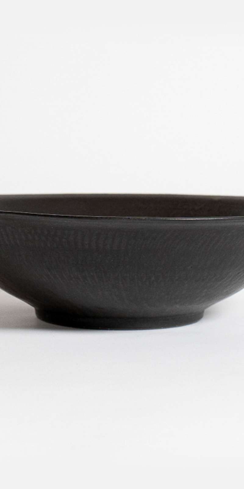 Black Glaze Wide Bowl Extra Large