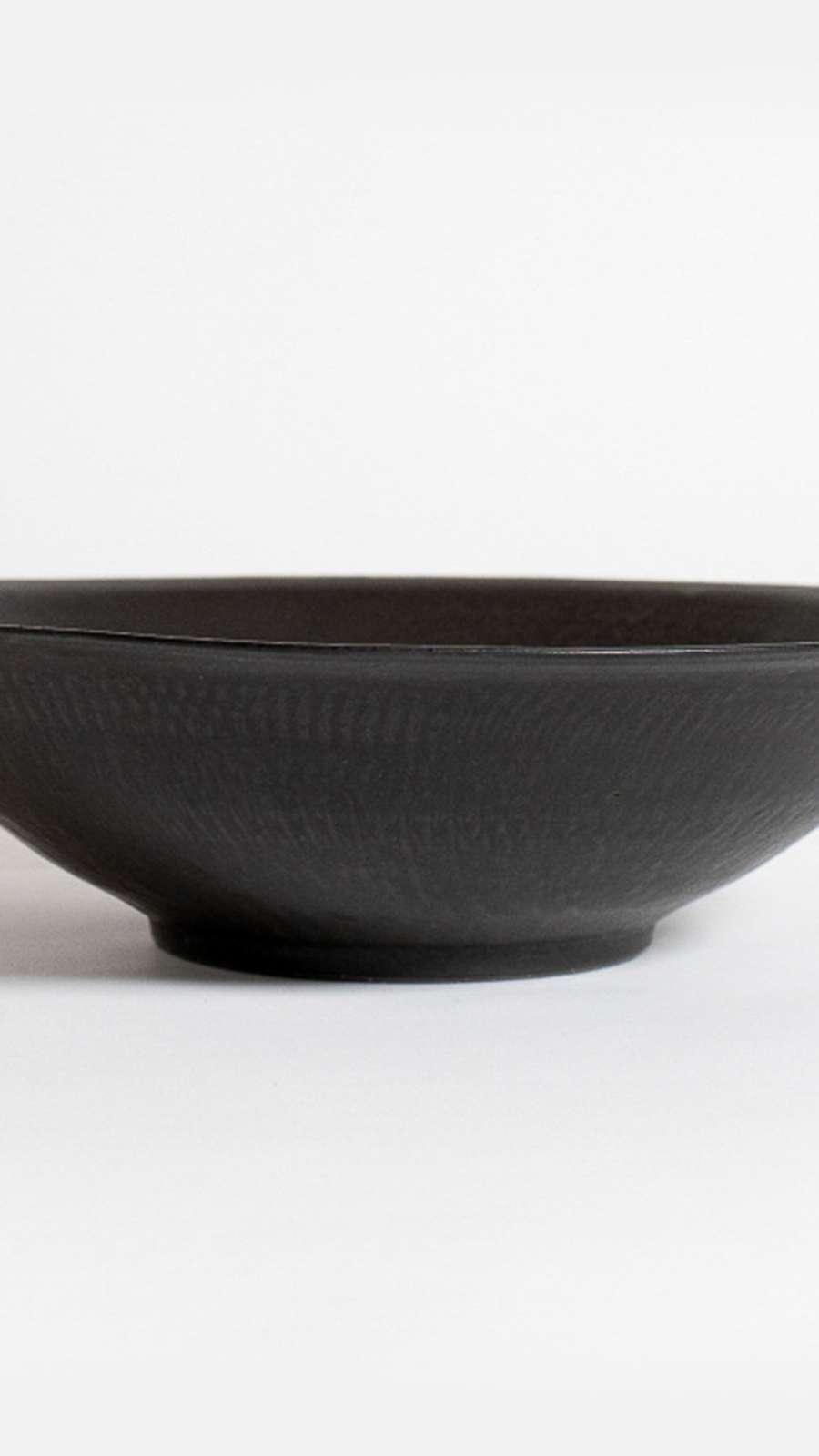 Black Glaze Wide Bowl Extra Large
