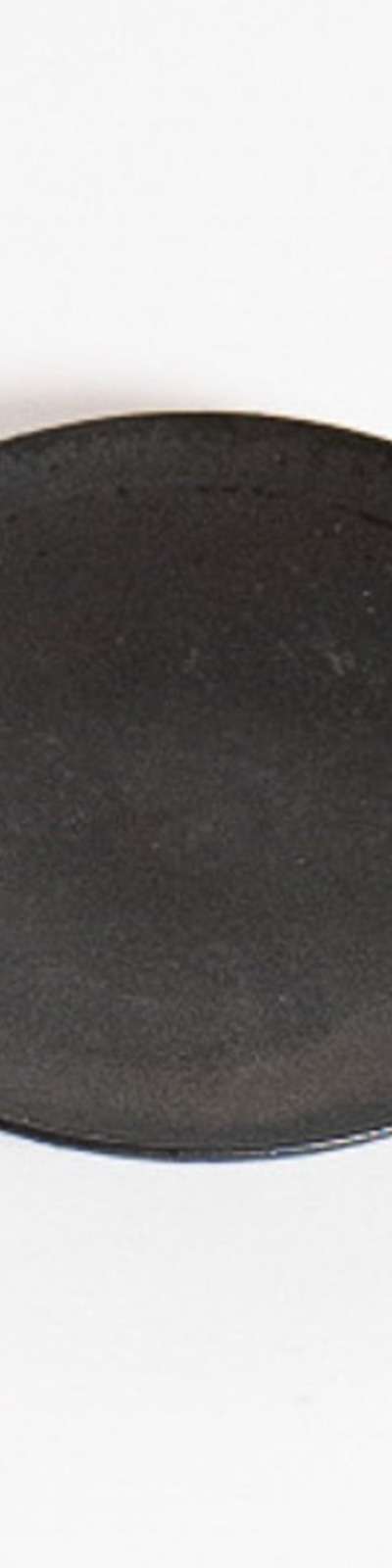 Black Glaze Dessert Plate
