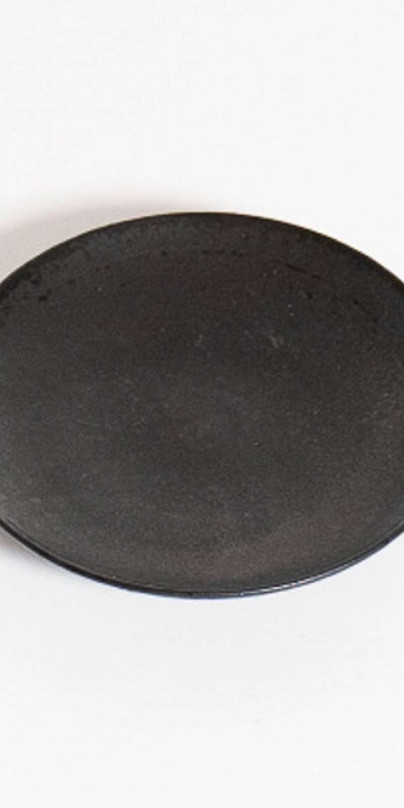 Black Glaze Dessert Plate