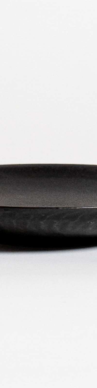 Black Glazed Plate Medium